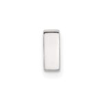 Sterling Silver E-coated Letter I Slide Charm - Image 3