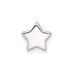 Sterling Silver E-coated Star Slide Charm