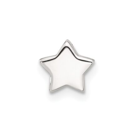 Sterling Silver E-coated Star Slide Charm