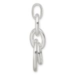 Sterling Silver Moveable Oval Links Pendant - Image 2
