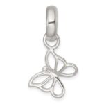 Sterling Silver Polished Cut-out Butterfly Pendant