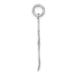 Sterling Silver Rhodium-plated Polished And Textured Crucifix Pendant - Image 2