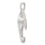 Sterling Silver Satin Elephant Head Charm - Image 2