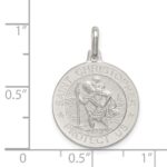 Sterling Silver St. Christopher Medal - Image 3