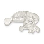 Sterling Silver Manatee with Baby Charm - Image 3
