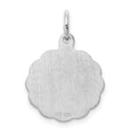 Sterling Silver Rhodium-plated Special Mom Disc Charm - Image 4