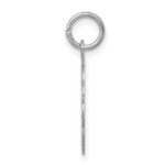 Sterling Silver Rhodium-plated #1 Mom Disc Charm - Image 2