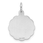 Sterling Silver Rhodium-plated Best Friends Disc Charm - Image 3