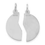 Sterling Silver Rhodium-plated 2-piece Best Friend Disc Charm - Image 4