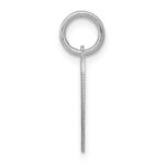 Sterling Silver Rhodium-plated Sweet Sixteen Heart Disc Charm - Image 2