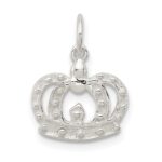 Sterling Silver Crown Charm