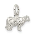 Sterling Silver Cow Charm - Image 5