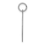 Sterling Silver Rhodium-plated English Setter Disc Charm - Image 2