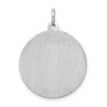 Sterling Silver Rhodium-plated German Shepherd Disc Charm - Image 4