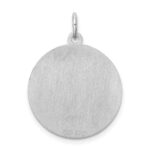 Sterling Silver Rhodium-plated Golden Retriever Disc Charm - Image 4