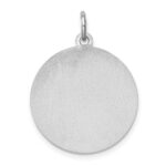 Sterling Silver Rhodium-plated Labrador Retrieve Disc Charm - Image 4