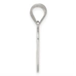 Sterling Silver Rhodium-plated Letter C Initial Pendant - Image 2