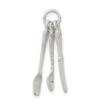 Sterling Silver Knife, Fork & Spoon Charm - Image 2