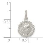 Sterling Silver Sunflower Charm - Image 3