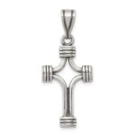 Sterling Silver Antiqued Cross Pendant