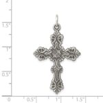 Sterling Silver Antiqued Cross Pendant - Image 3