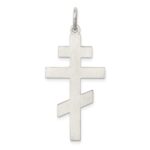 Sterling Silver Eastern Orthodox Cross Pendant - Image 4