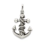 Sterling Silver Antiqued Cross Pendant - Image 4