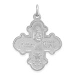 Sterling Silver Platinum-plated 4-way Medal - Image 4