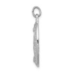 Sterling Silver Platinum-plated Miraculous Medal - Image 2