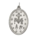 Sterling Silver Antiqued Miraculous Medal - Image 3