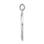 Sterling Silver Platinum-plated St. Christopher Medal - Image 2