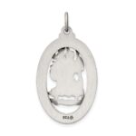 Sterling Silver Antiqued St. Christopher Medal - Image 4