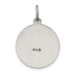 Sterling Silver Antiqued Saint Francis of Assisi Medal - Image 4