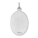 Sterling Silver Platinum-plated Saint Florian Medal - Image 4