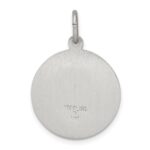 Sterling Silver Antiqued St. Theresa Medal - Image 3