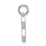 Sterling Silver Rhodium-plated Enameled Blue Star of David Charm - Image 2