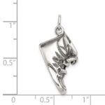 Sterling Silver Antiqued Baby Shoe Pendant - Image 3