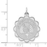 Sterling Silver Rhodium-plated My Confirmation Disc Charm - Image 3