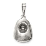 Sterling Silver Antiqued Fireman's Helmet Charm - Image 4