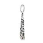 Sterling Silver Antiqued Christmas Tree Charm - Image 2