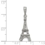 Sterling Silver Eiffel Tower Pendant - Image 3