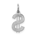 Sterling Silver Rhodium-plated Dollar Sign Polished - Image 4