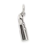 Sterling Silver Antiqued Enameled Lipstick Charm - Image 4
