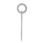 Sterling Silver/Rhodium-plated Brocaded Letter P Initial Pendant - Image 2