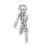 Sterling Silver Rhodium-plated Faith, Hope & Charity Charm - Image 2