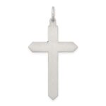 Sterling Silver Antiqued November Glass Birthstone Cross Pendant - Image 4