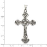 Sterling Silver Antiqued Cross Pendant - Image 3