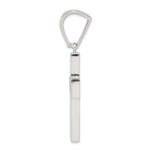 Sterling Silver Rhodium-plated CZ Cross Pendant - Image 2