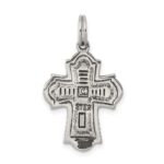 Sterling Silver Antiqued Cross Charm - Image 4
