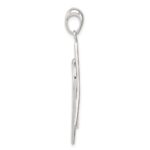 Sterling Silver Star of David Heart Pendant - Image 2